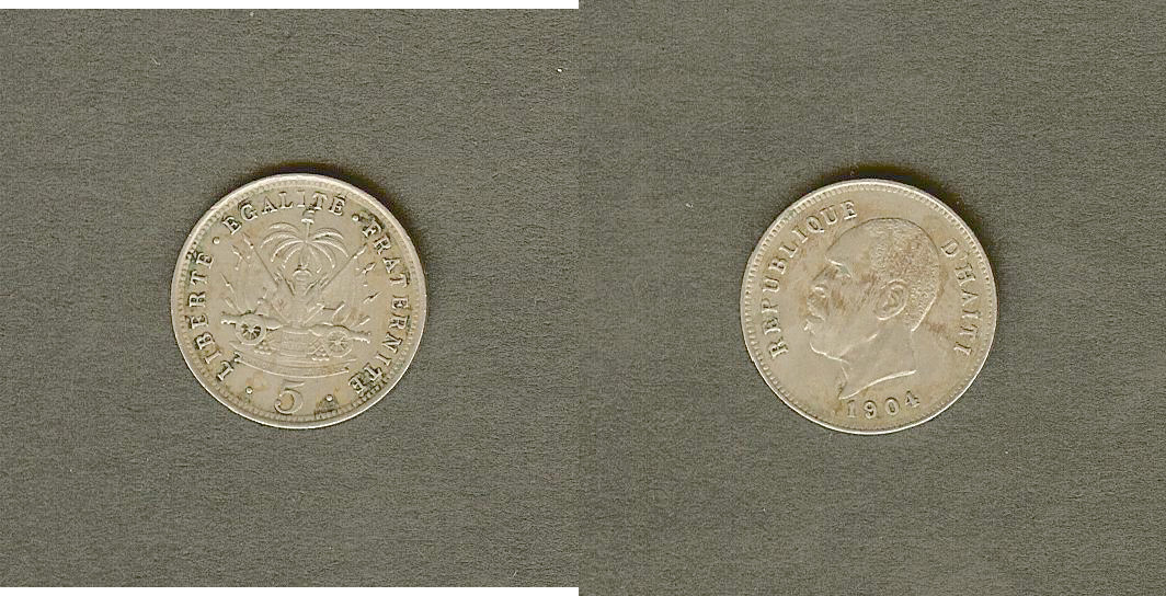 Haiti 5 centimes 1904 EF